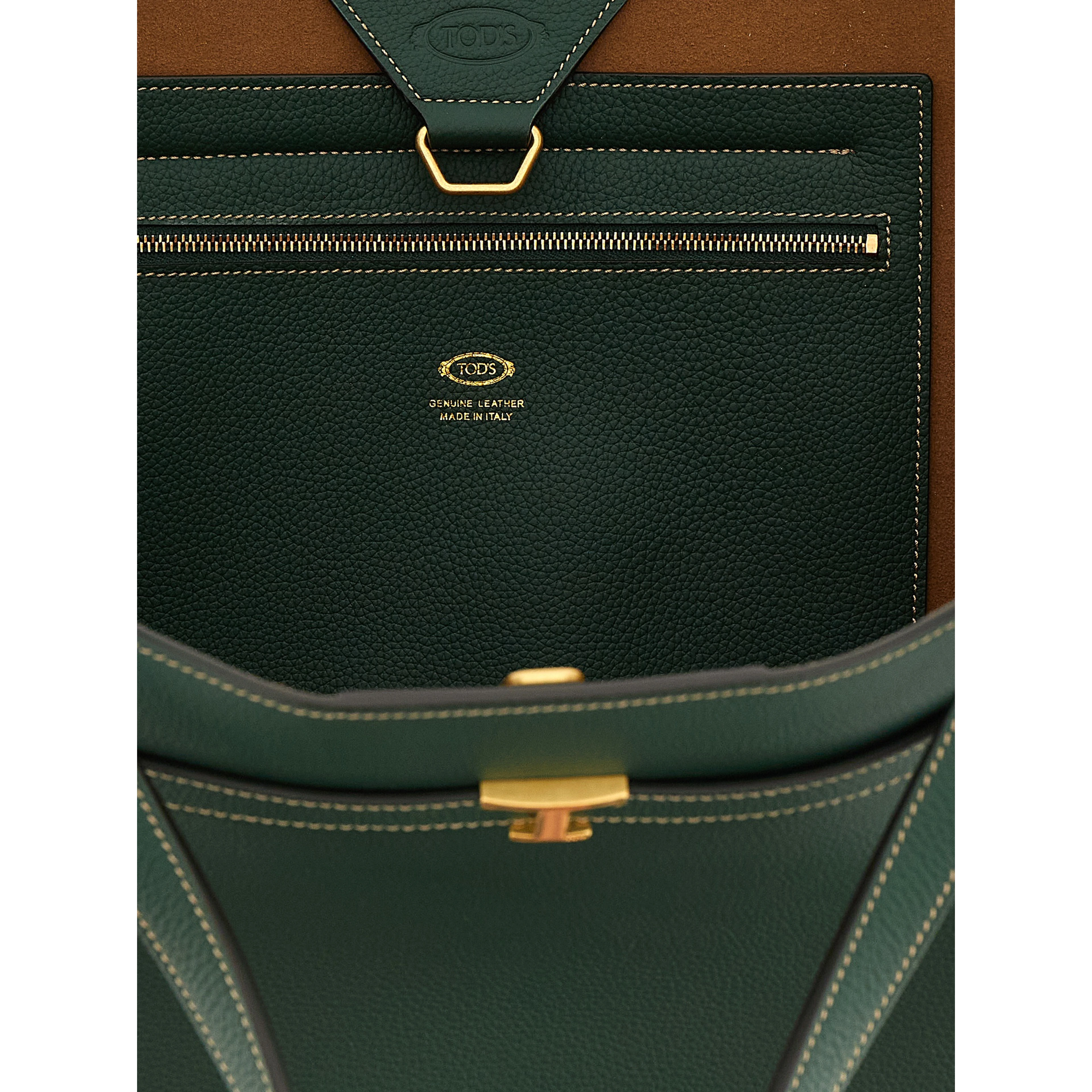 Bicolor Calfskin Tote Bag