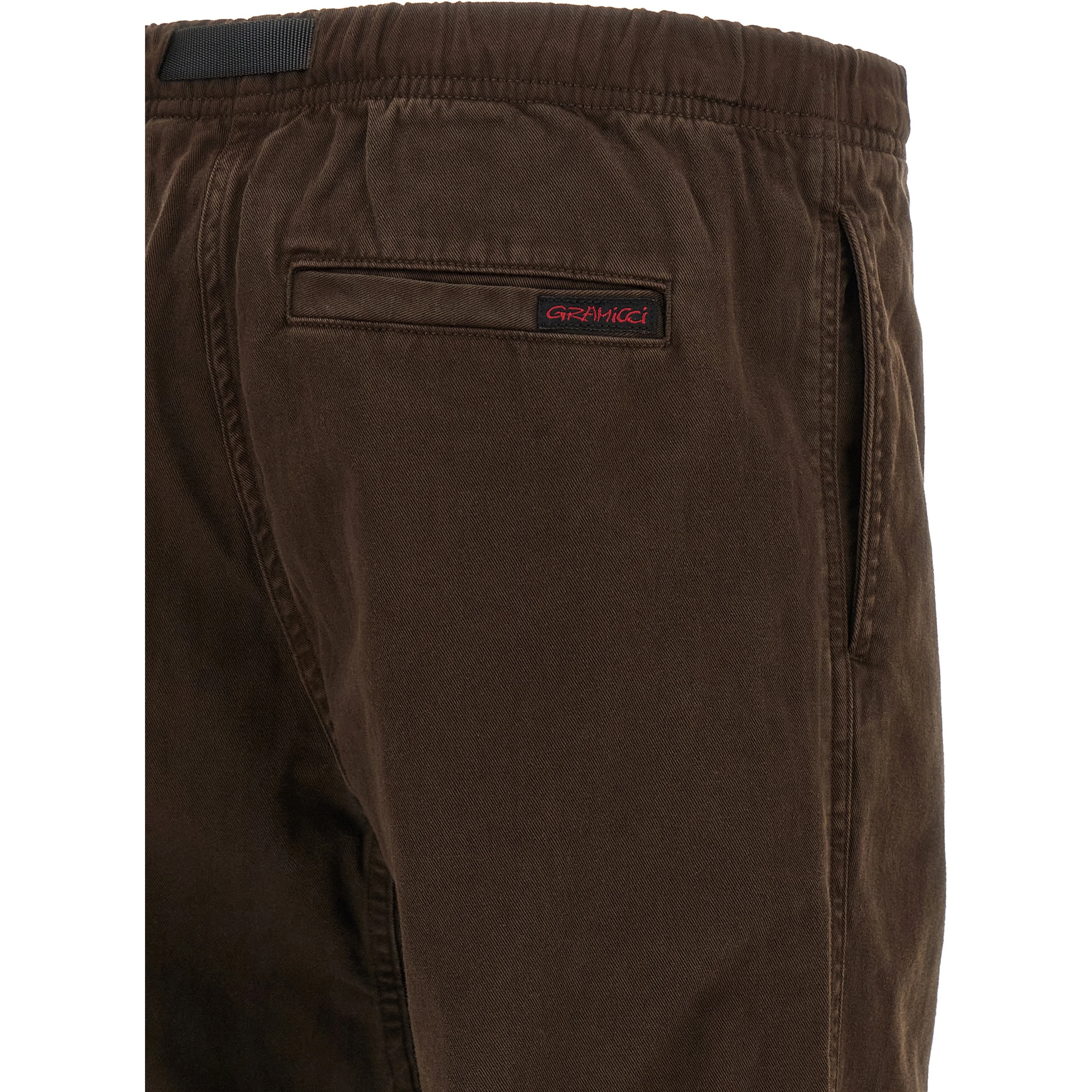 Brown Cotton Casual Pants