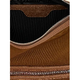 Brown Polyamide Crossbody Bag