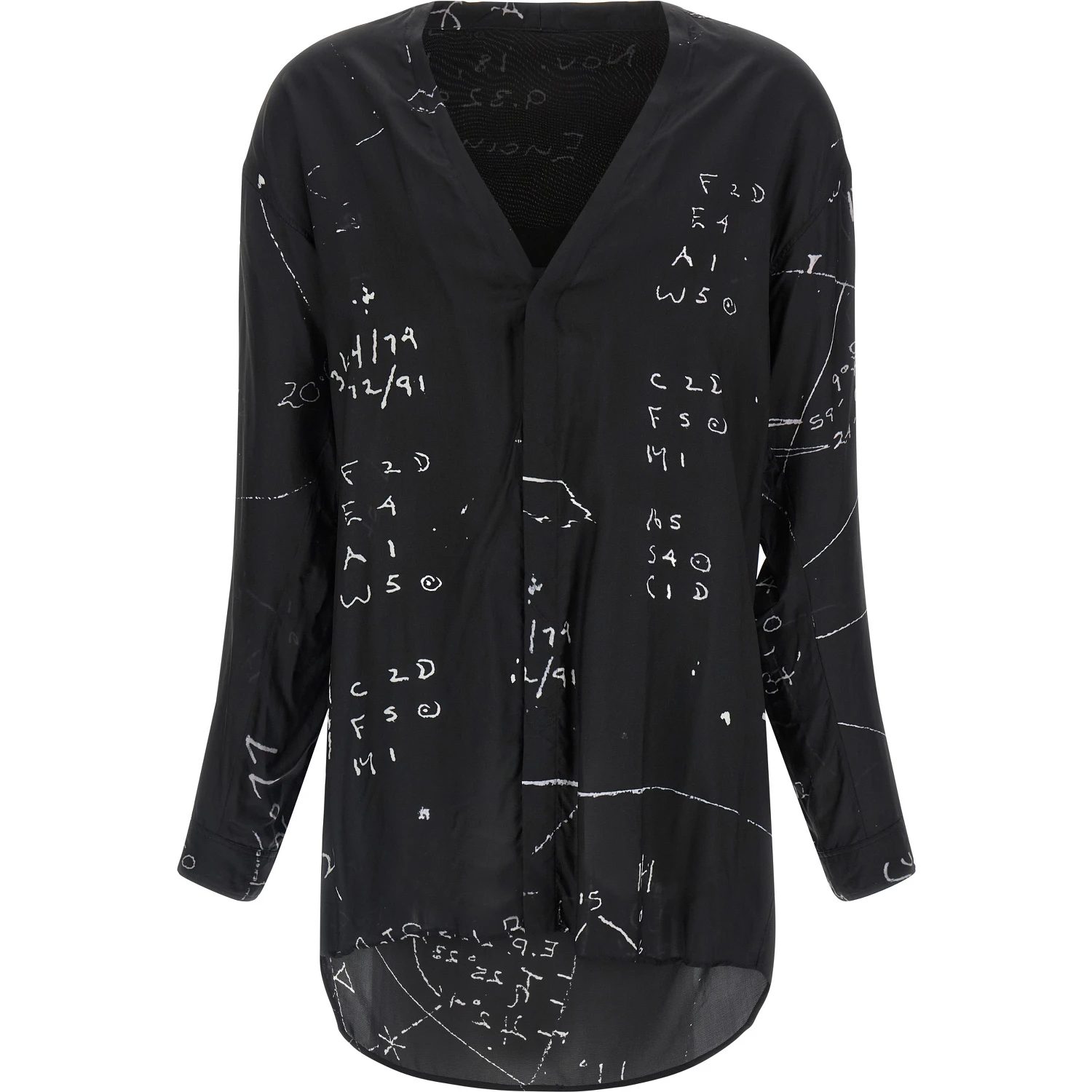 Black Viscose Blouse