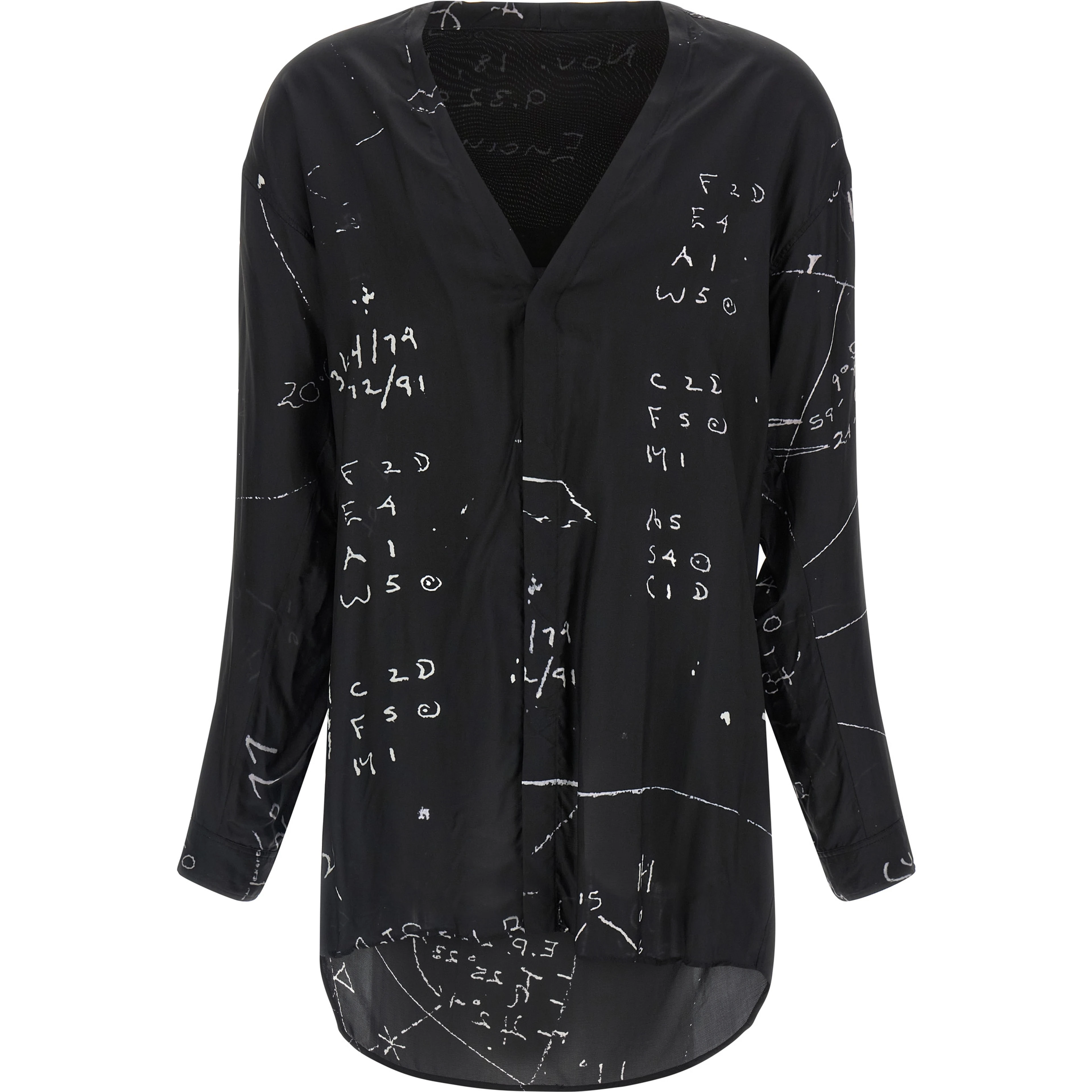 Black Viscose Blouse
