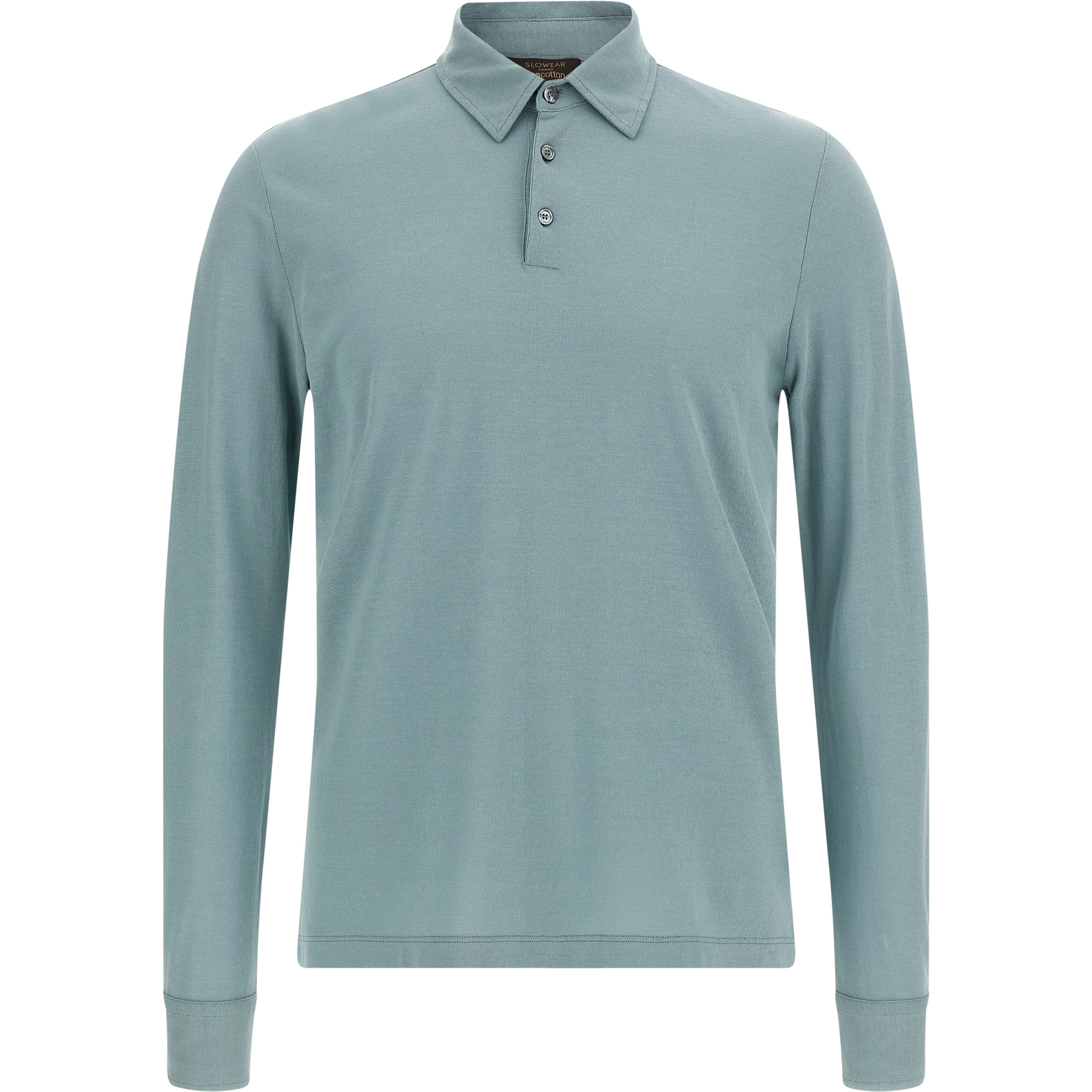 Blue Cotton Polo Shirt