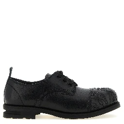 Black Calfskin Oxfords And Derbies