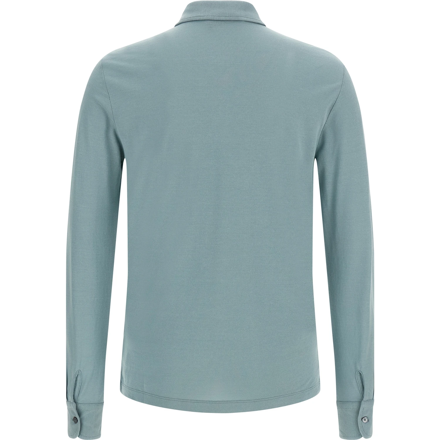 Blue Cotton Polo Shirt