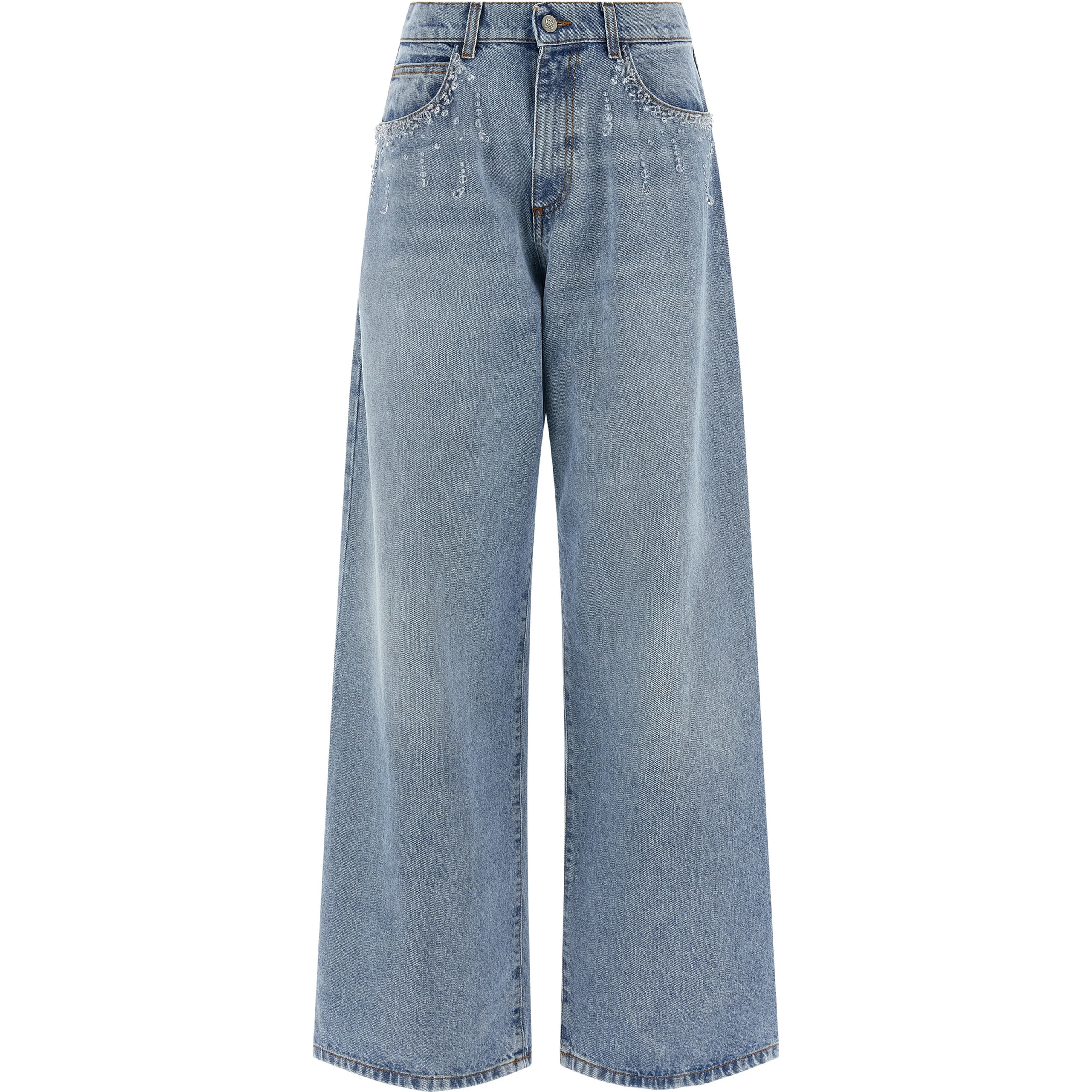 Blue Cotton Jeans Denim
