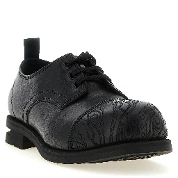 Black Calfskin Oxfords And Derbies