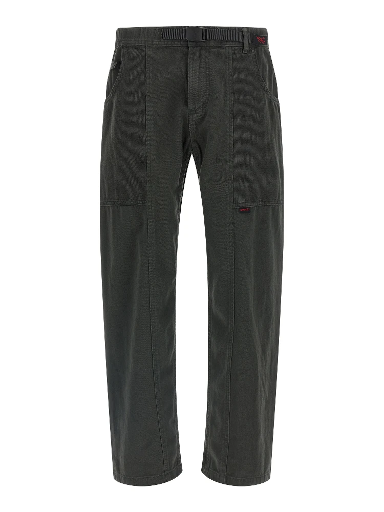 Gray Cotton Cargo Pants