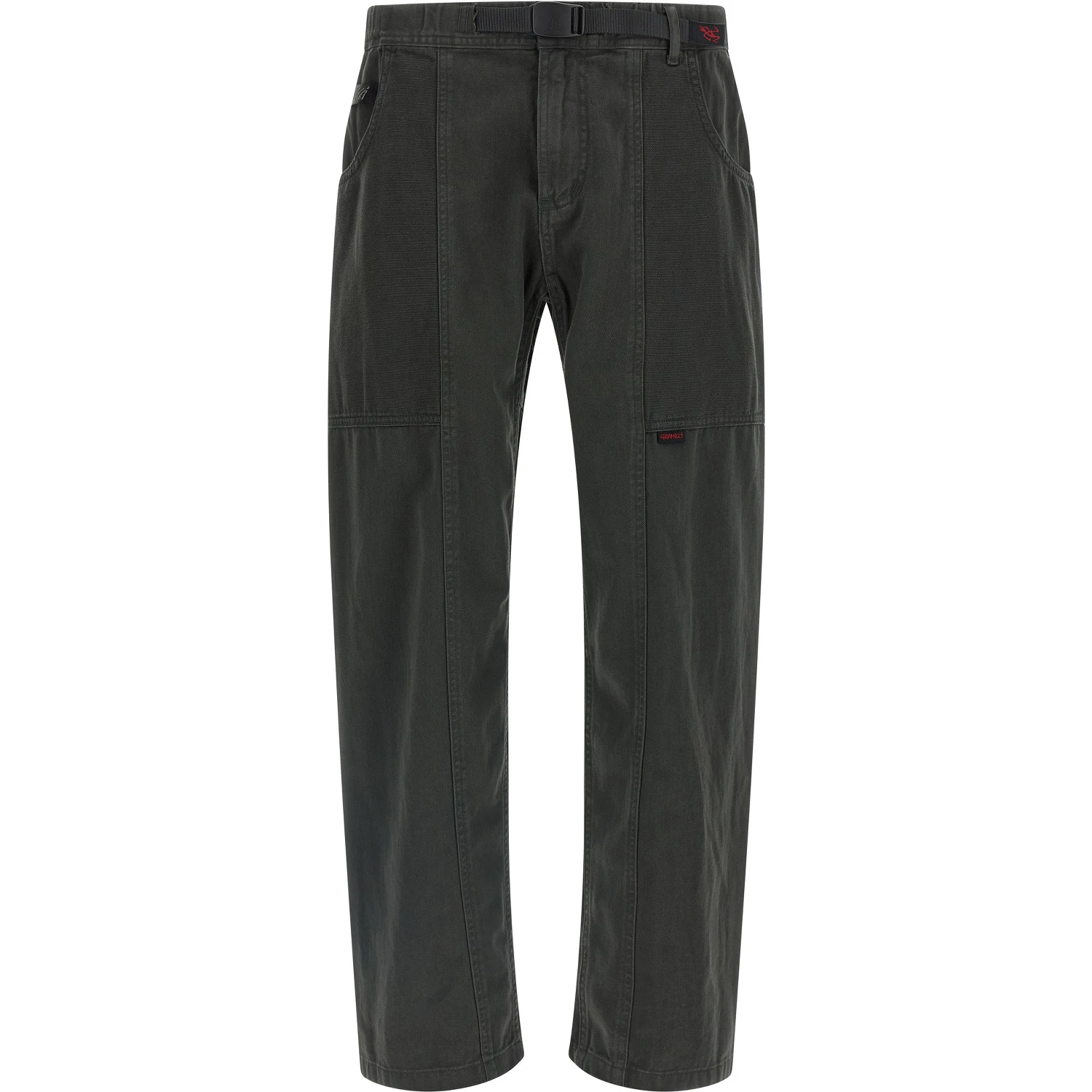 Gray Cotton Cargo Pants