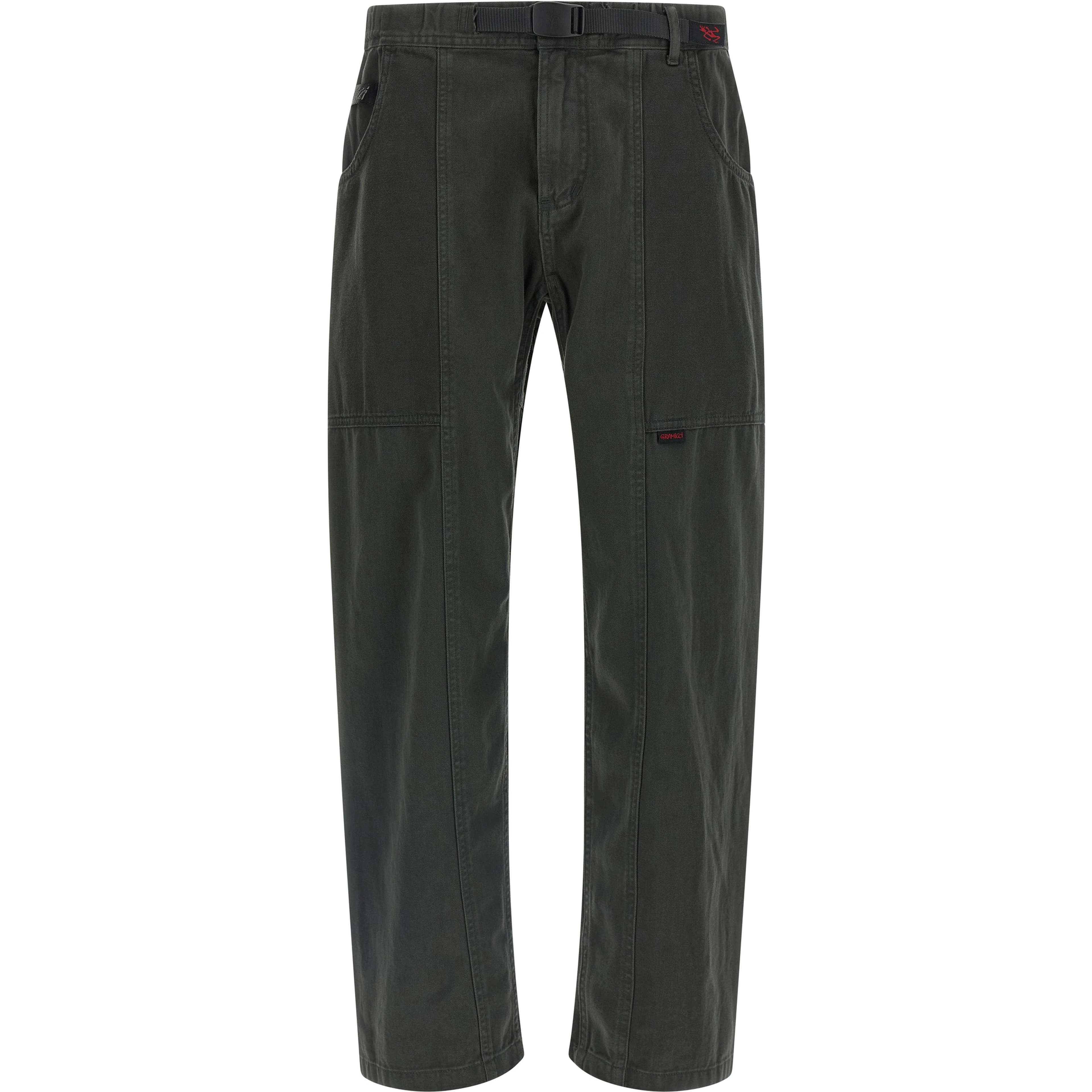 Gray Cotton Cargo Pants
