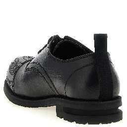 Black Calfskin Oxfords And Derbies