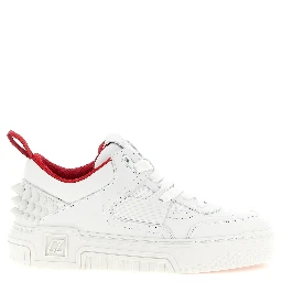 White Calfskin Athletic Sneakers