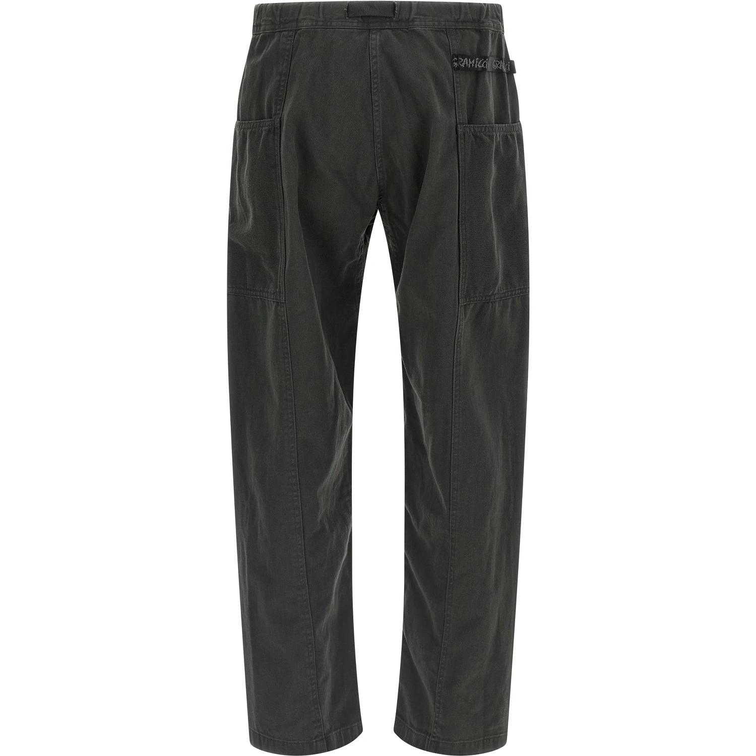 Gray Cotton Cargo Pants