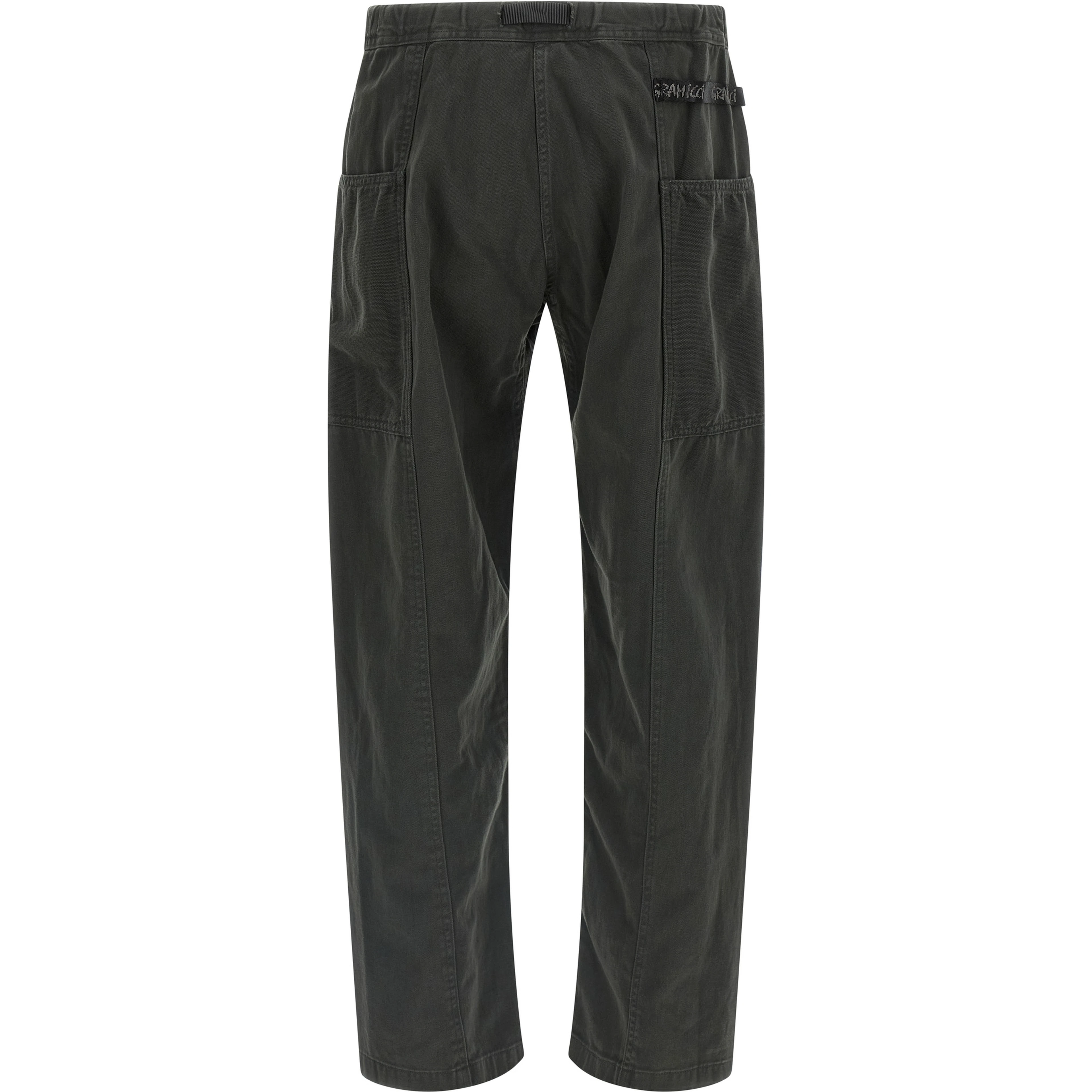 Gray Cotton Cargo Pants