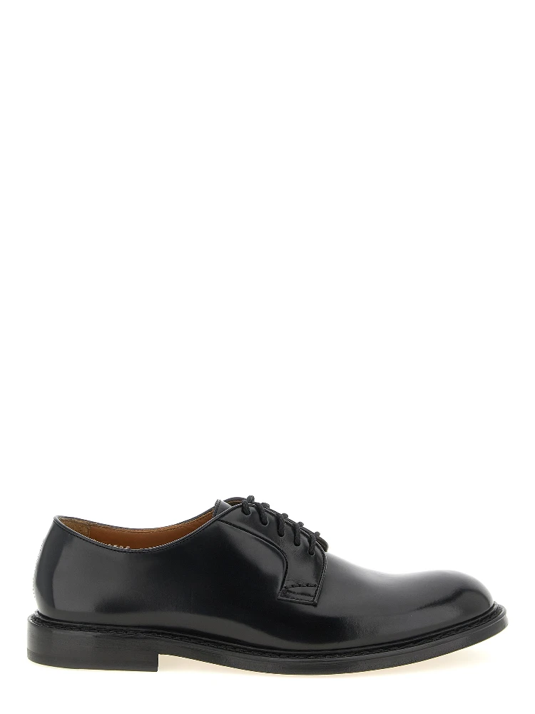 Black Calfskin Oxfords And Derbies