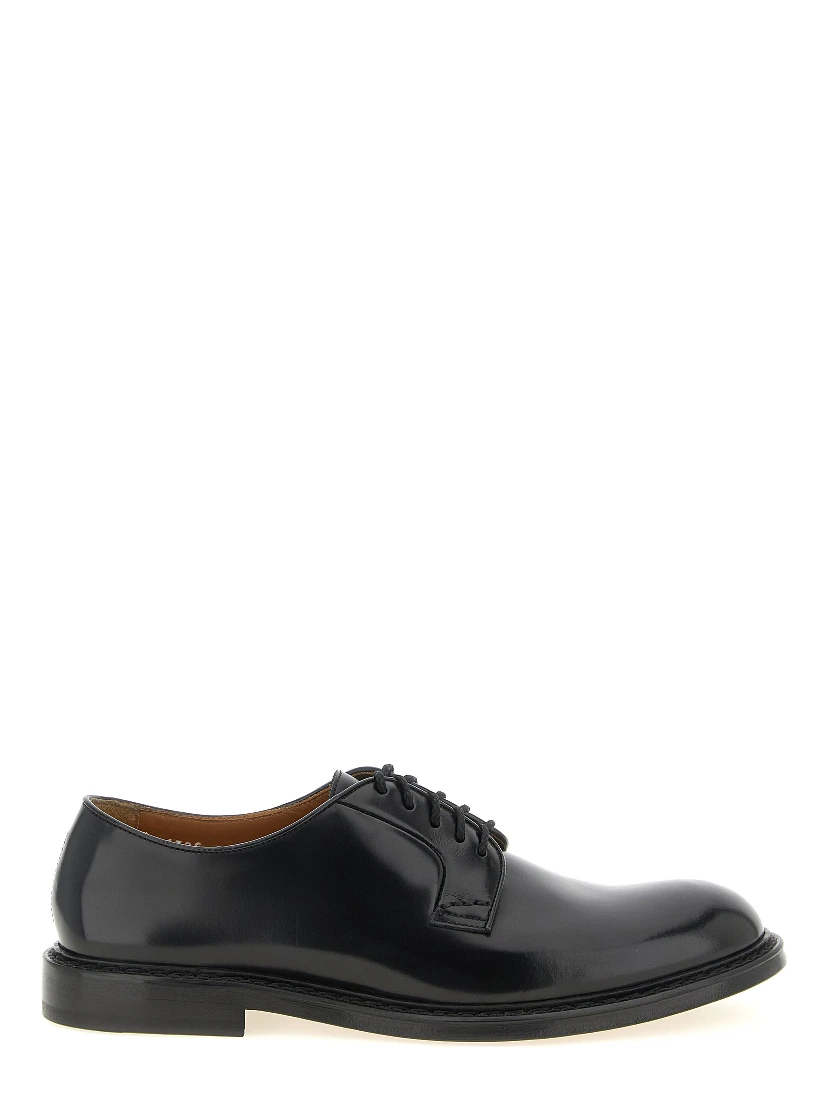Black Calfskin Oxfords And Derbies