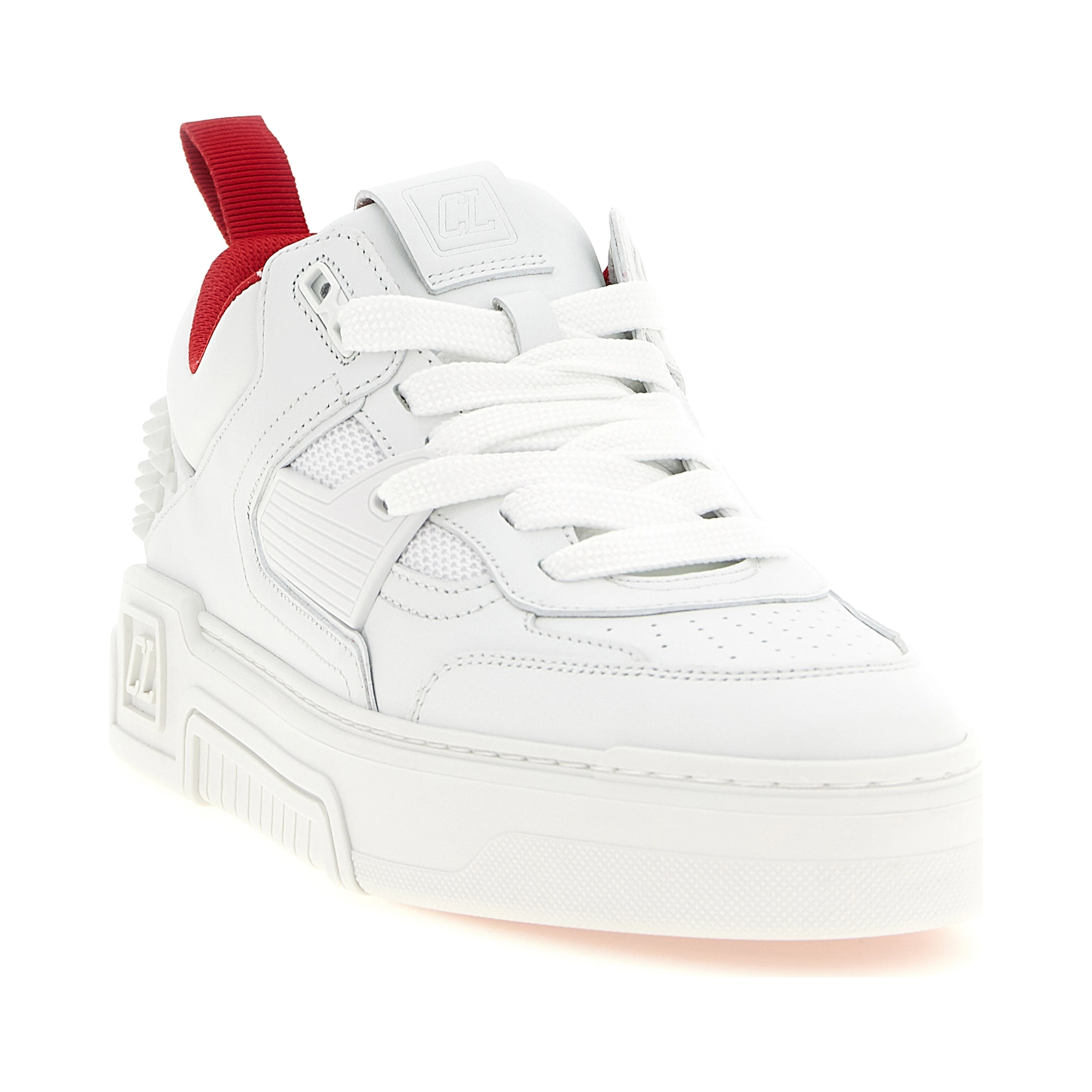 White Calfskin Athletic Sneakers