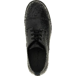 Black Calfskin Oxfords And Derbies