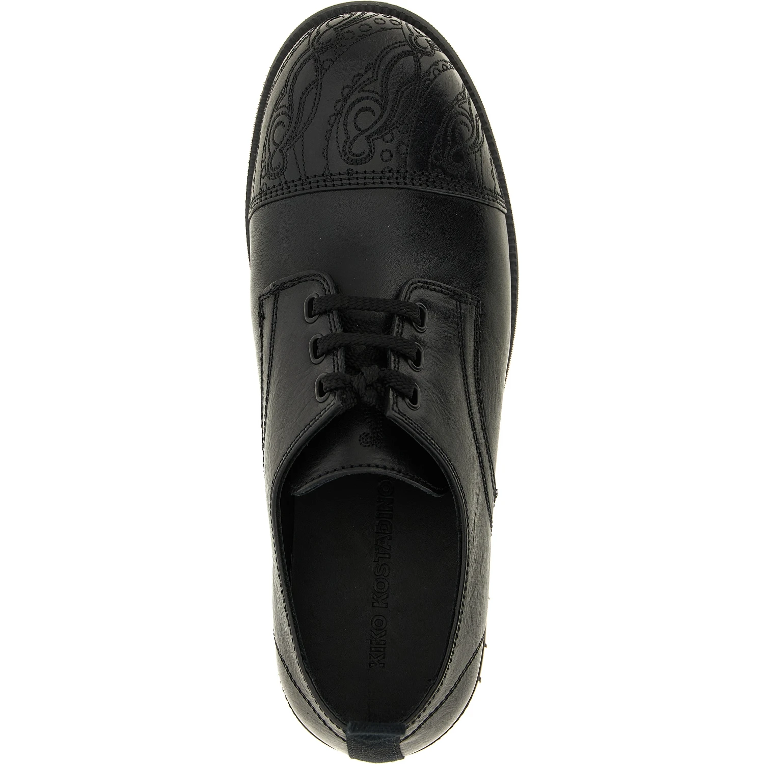 Black Calfskin Oxfords And Derbies