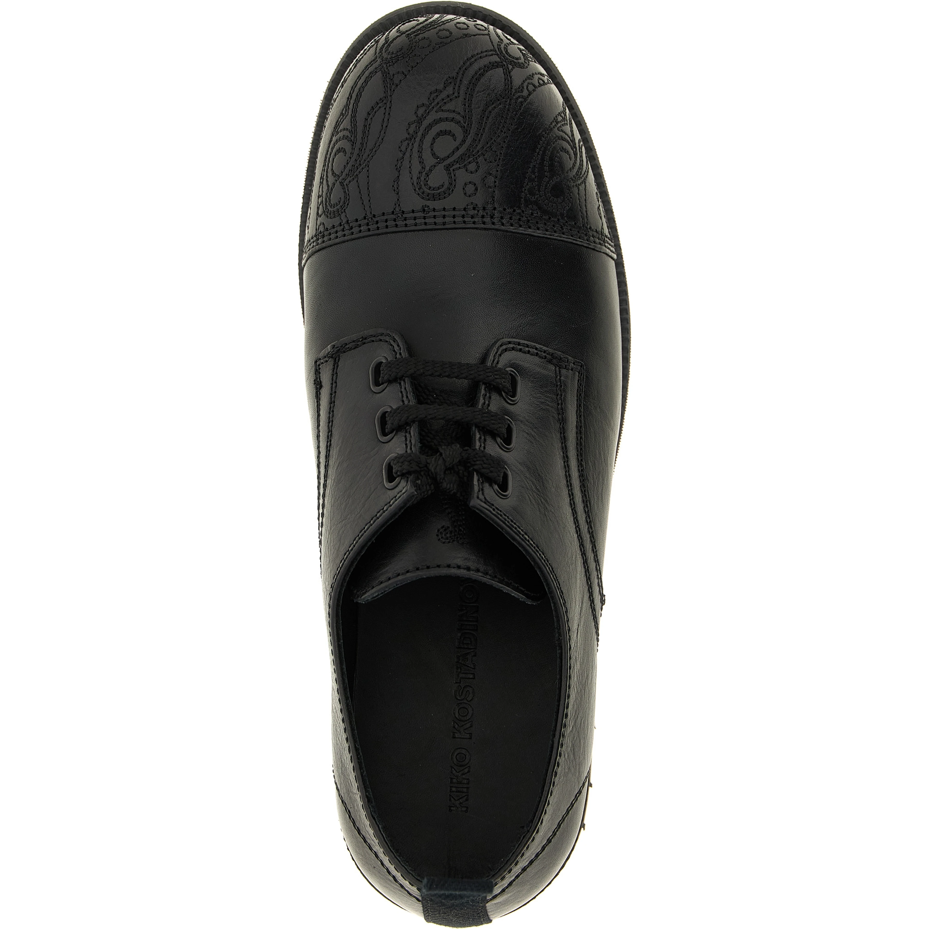 Black Calfskin Oxfords And Derbies