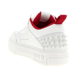 White Calfskin Athletic Sneakers