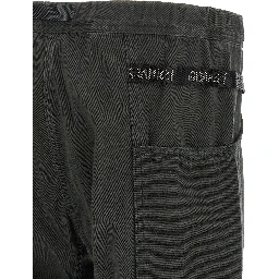 Gray Cotton Cargo Pants