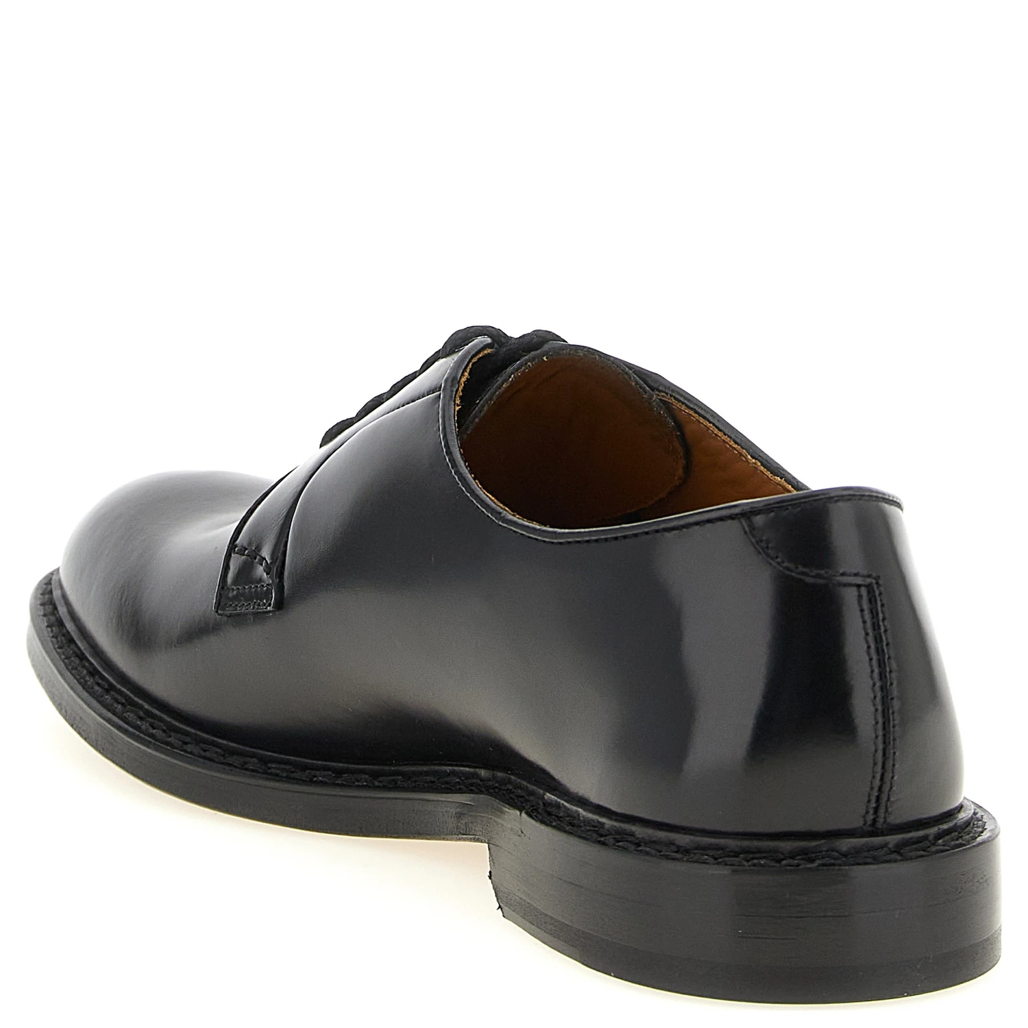 Black Calfskin Oxfords And Derbies