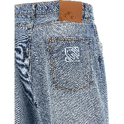 Blue Cotton Jeans Denim