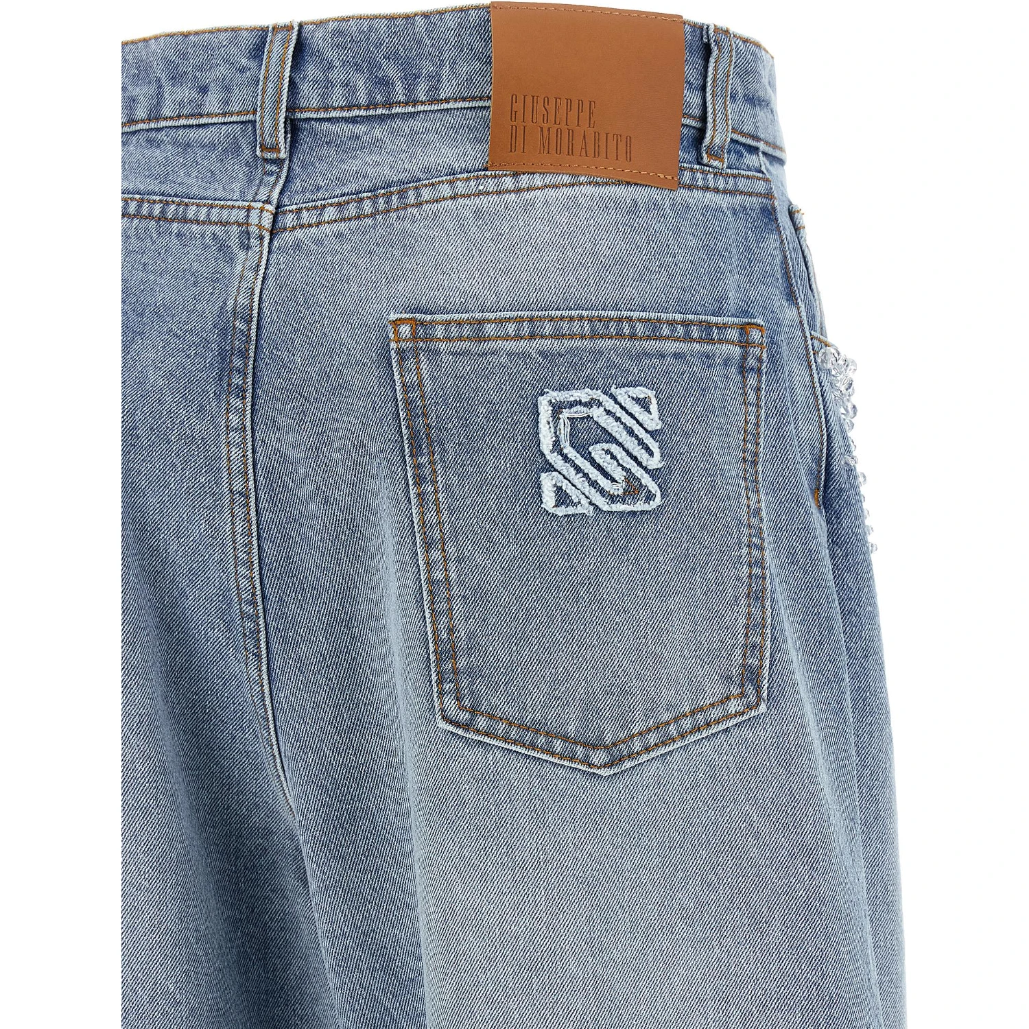 Blue Cotton Jeans Denim