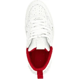 White Calfskin Athletic Sneakers