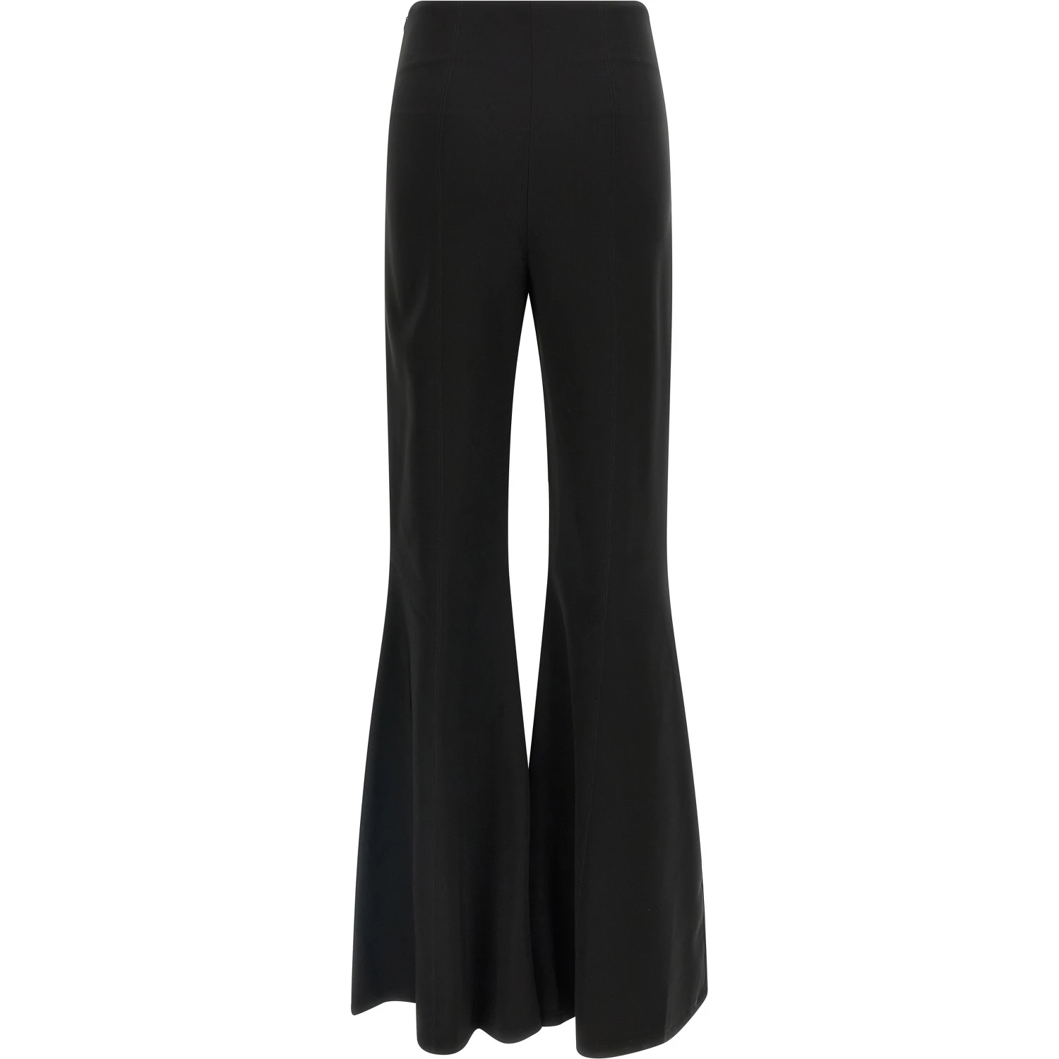 Black Triacetate Flared Pants