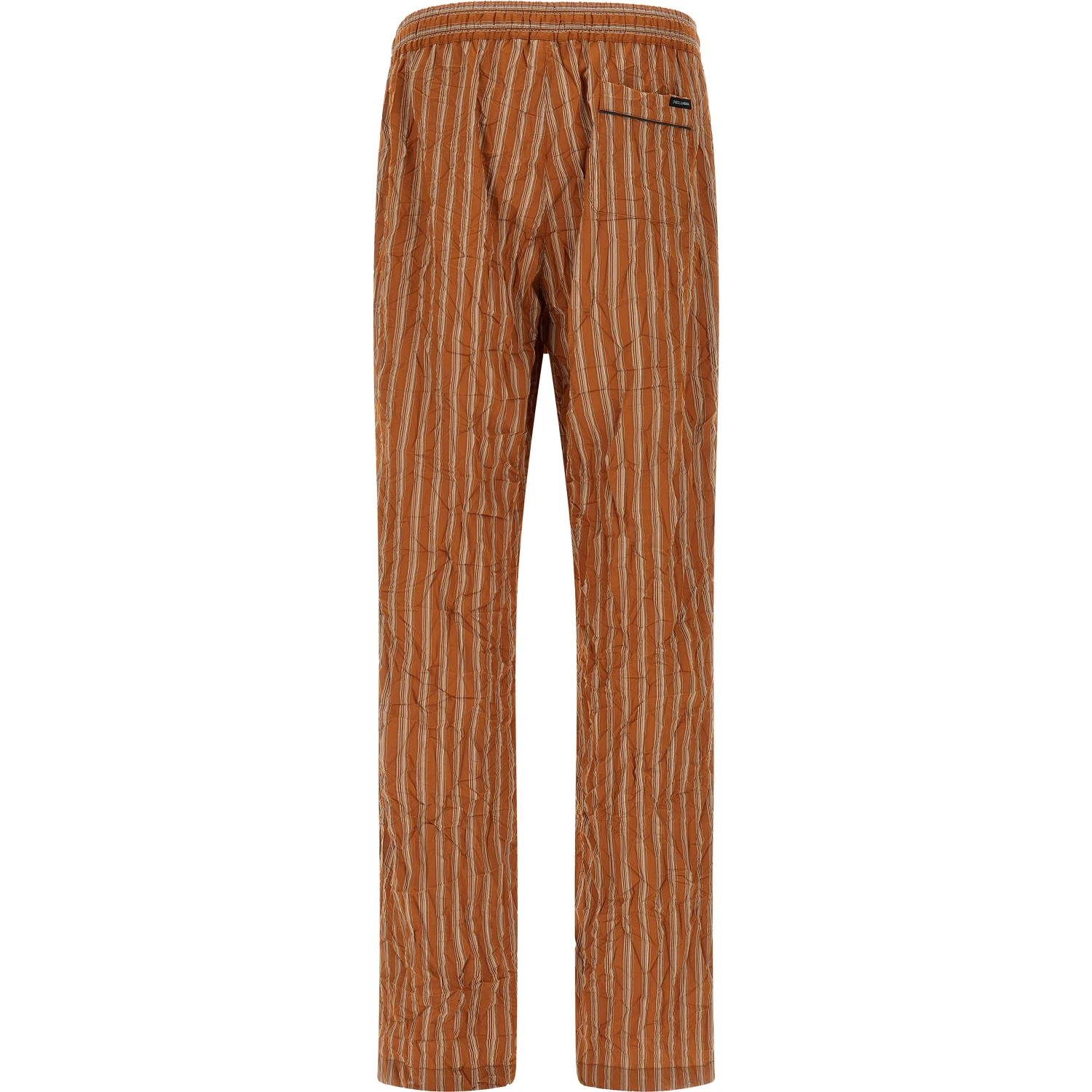 Brown Viscose Casual Pants