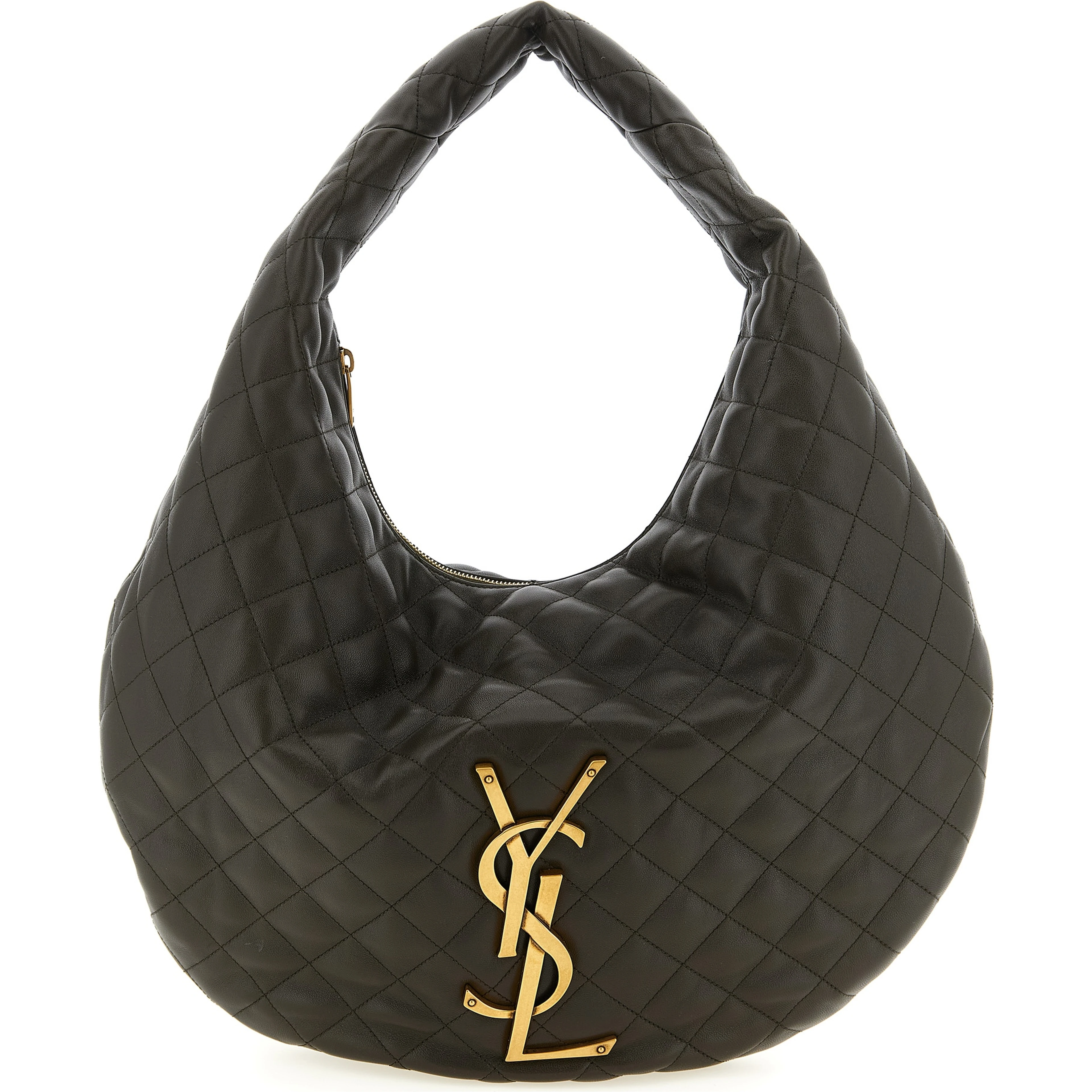 Brown Lamb Leather Shoulder Bag