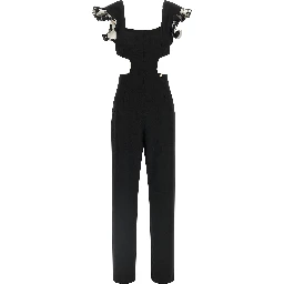 Black Polyester Jumpsuit