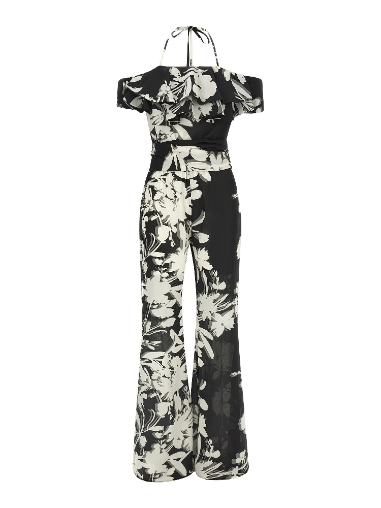 Bicolor Polyester Jumpsuit
