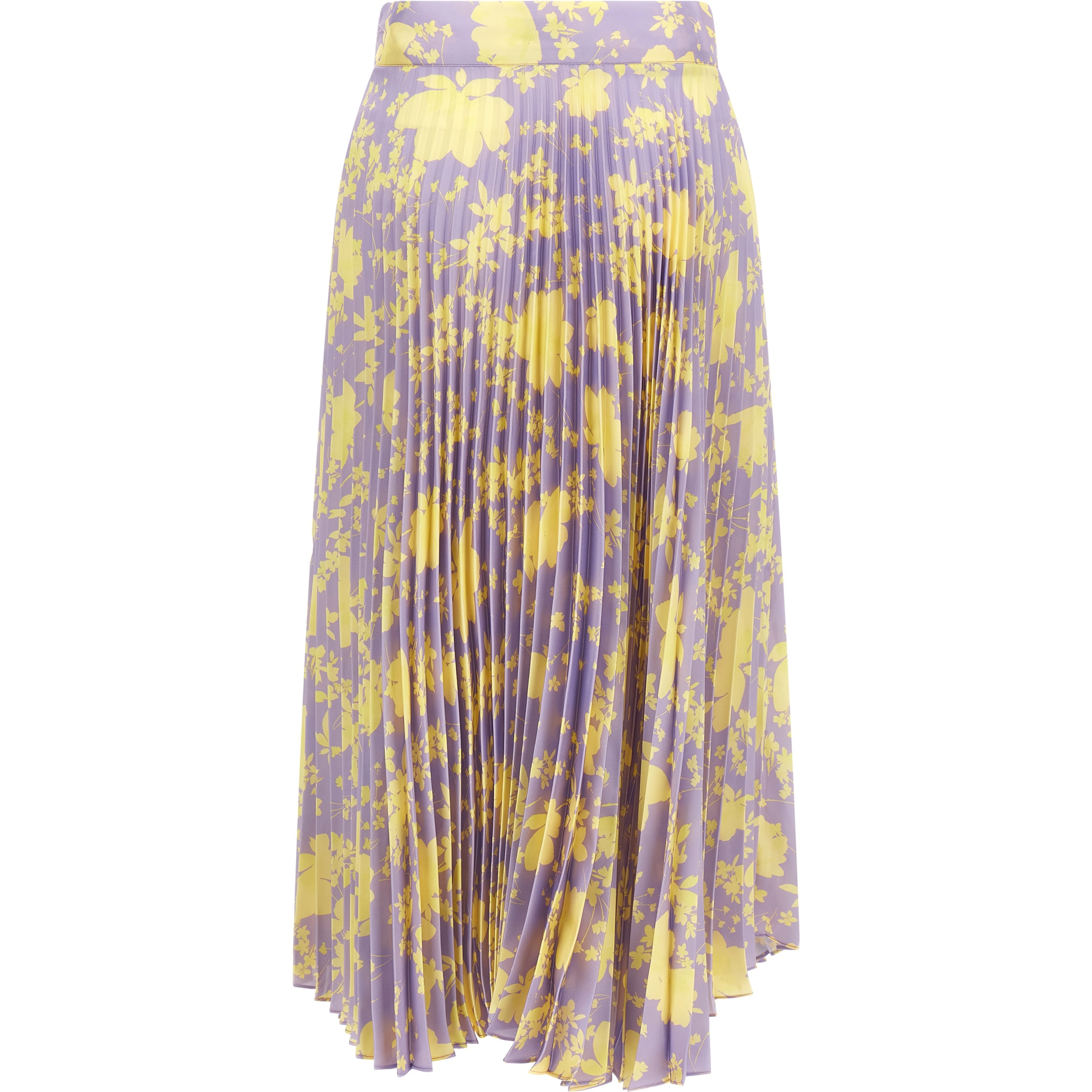 Purple Recycled Polyester Midi Skirt