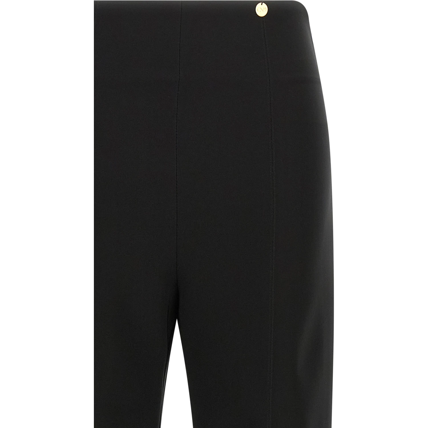 Black Triacetate Flared Pants