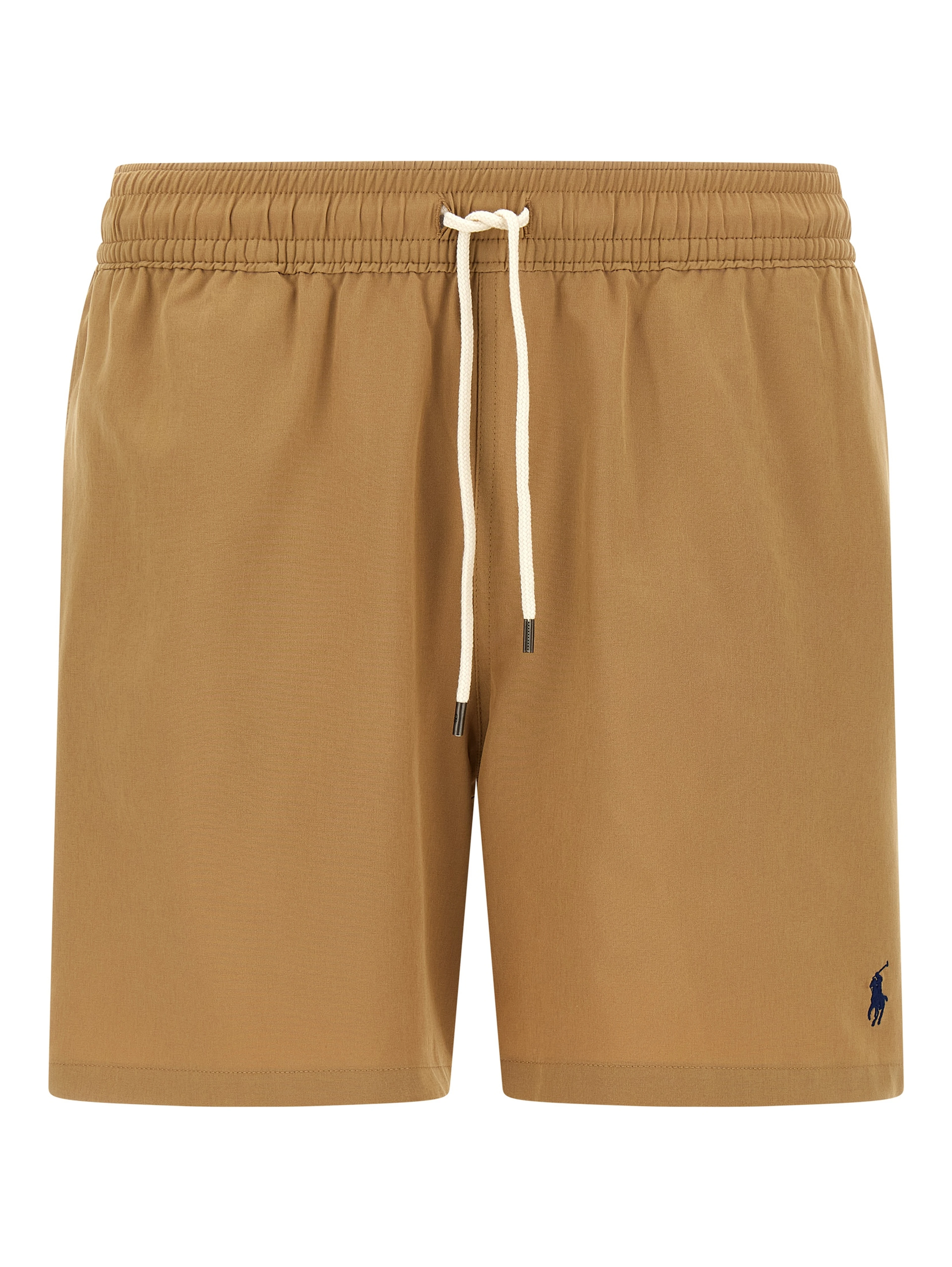 Beige Polyester Shorts