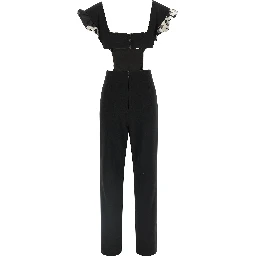 Black Polyester Jumpsuit