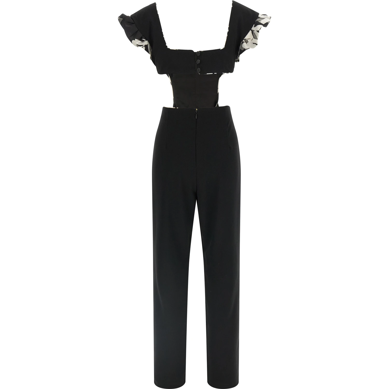 Black Polyester Jumpsuit