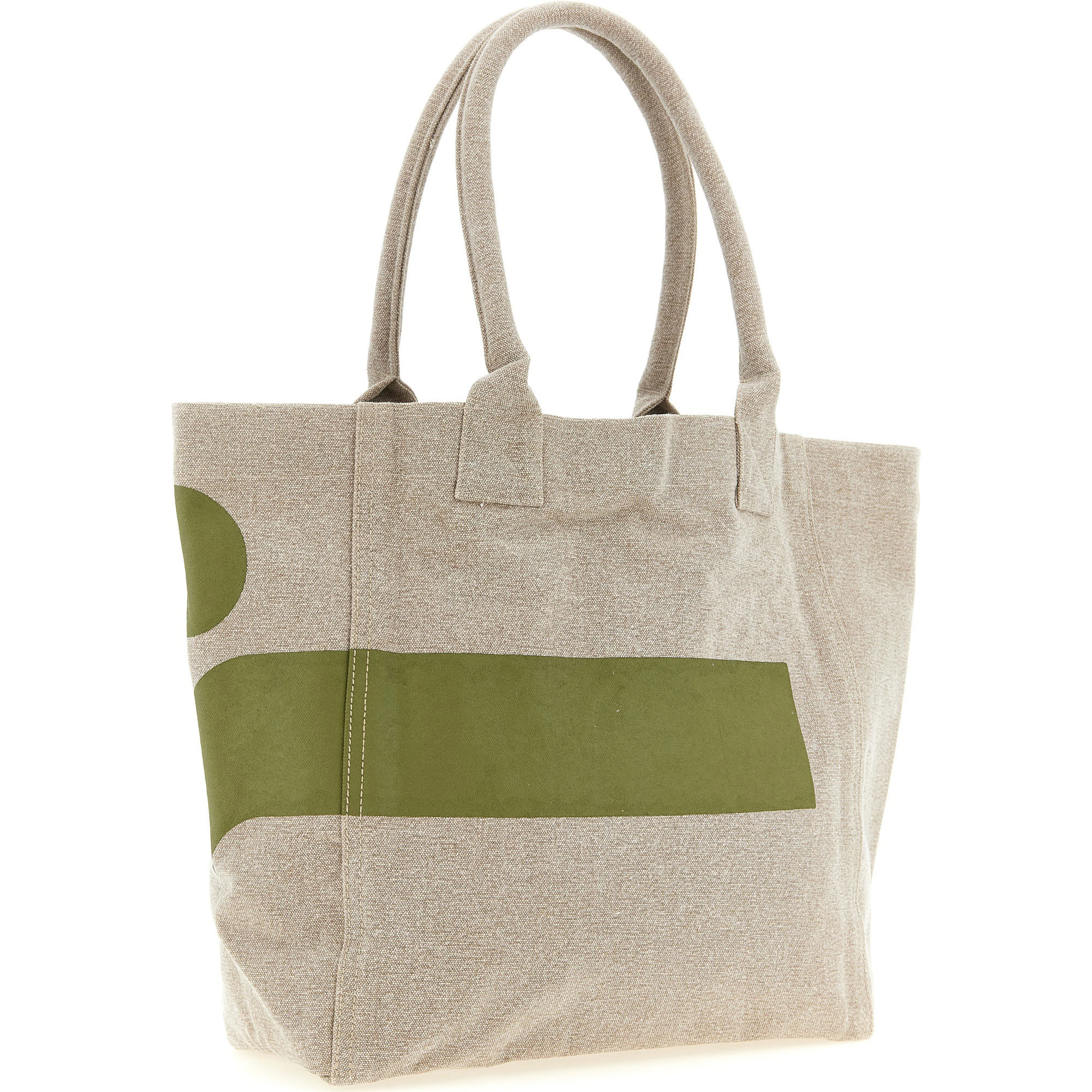 Bicolor Cotton Tote Bag