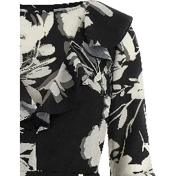 Bicolor Recycled Polyester Midi Dress