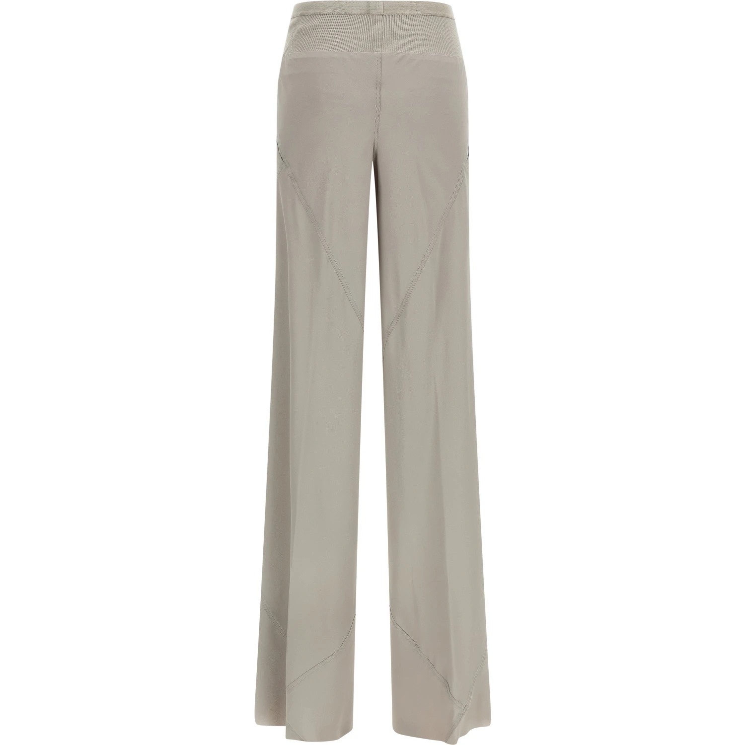 Gray Acetate Flared Pants