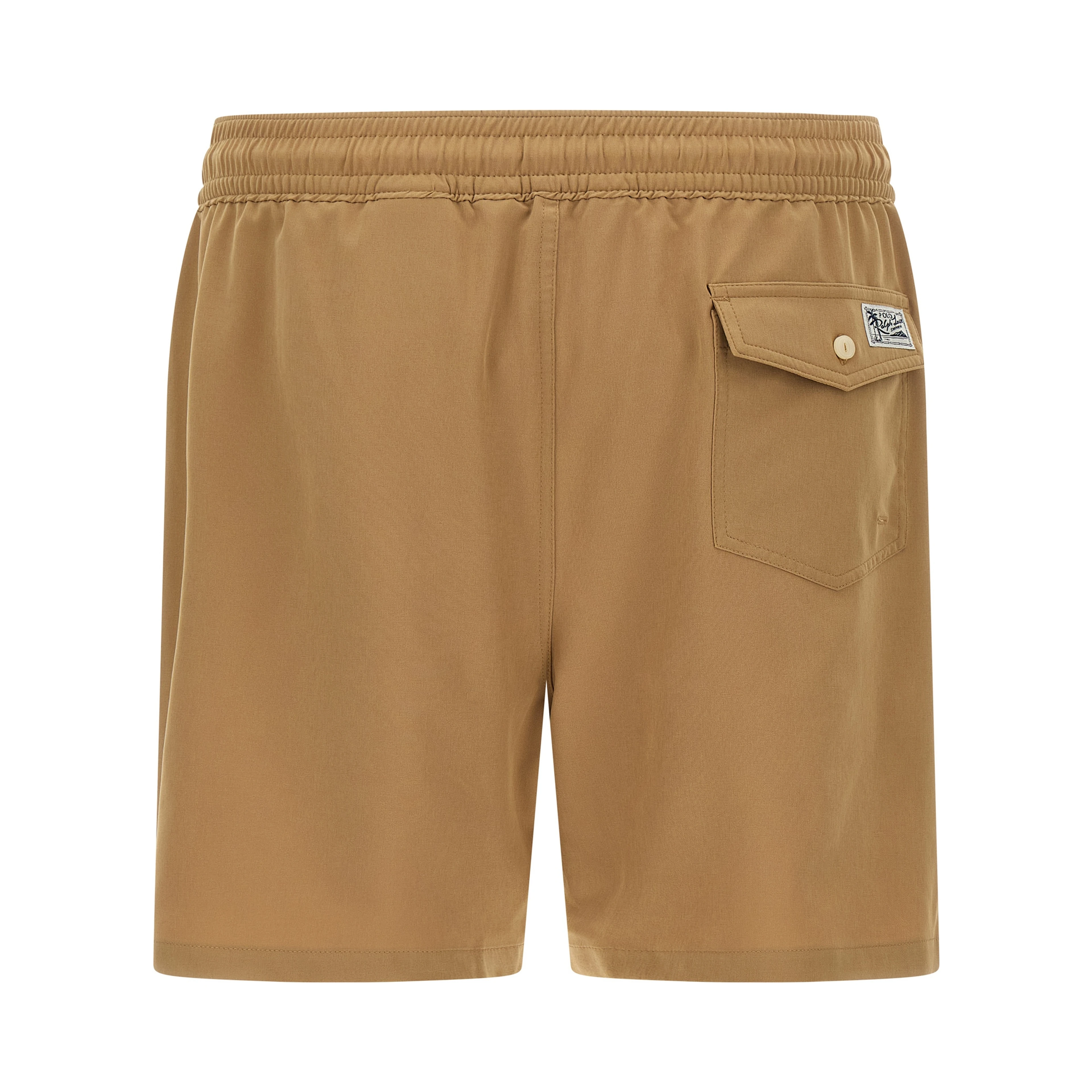 Beige Polyester Shorts