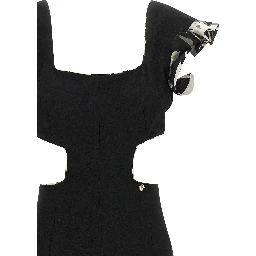 Black Polyester Jumpsuit