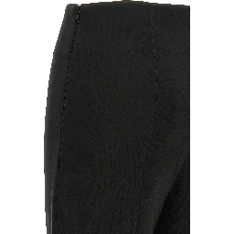 Black Triacetate Flared Pants