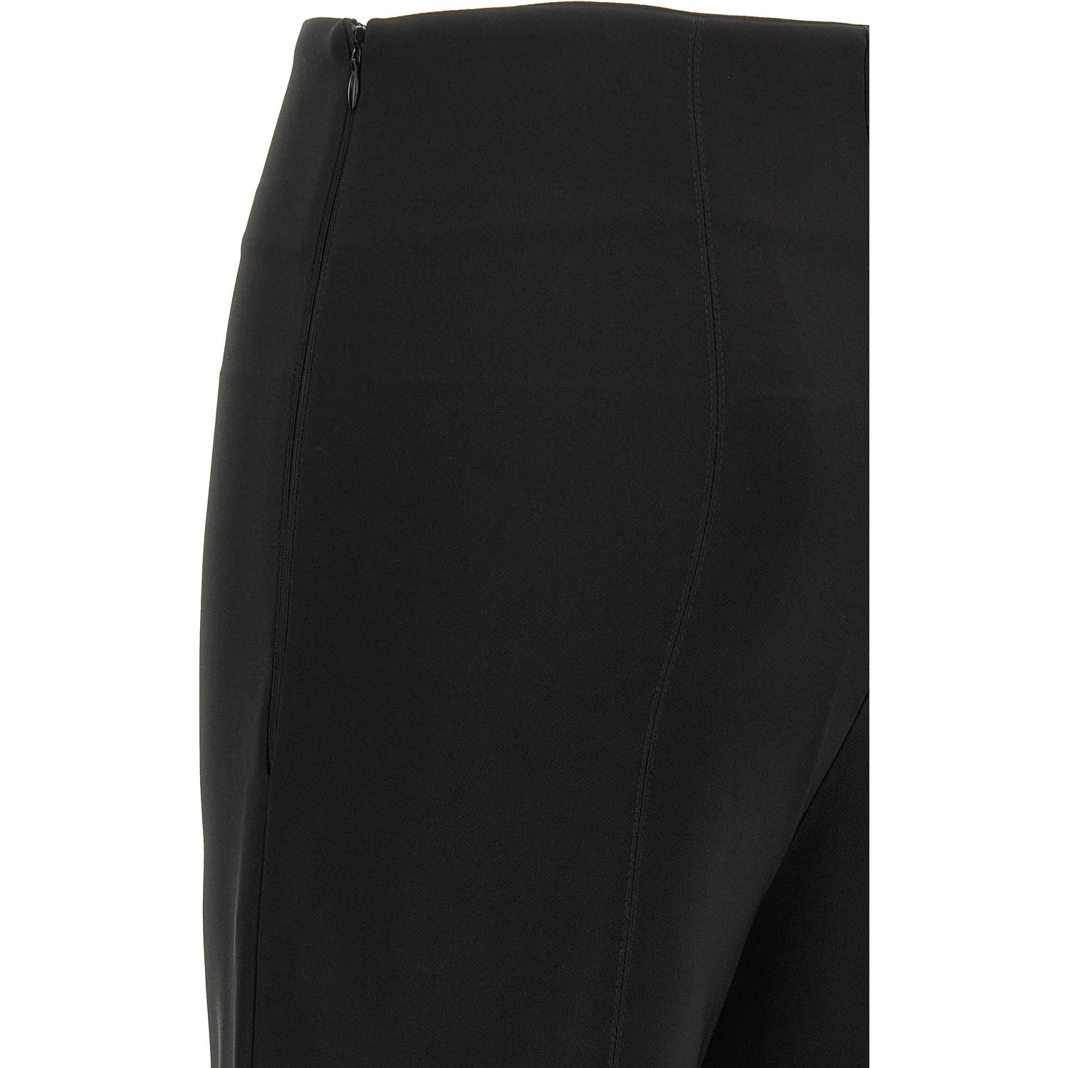 Black Triacetate Flared Pants
