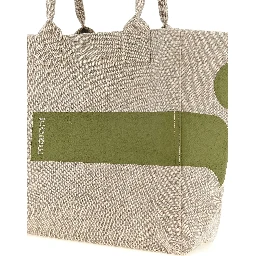 Bicolor Cotton Tote Bag