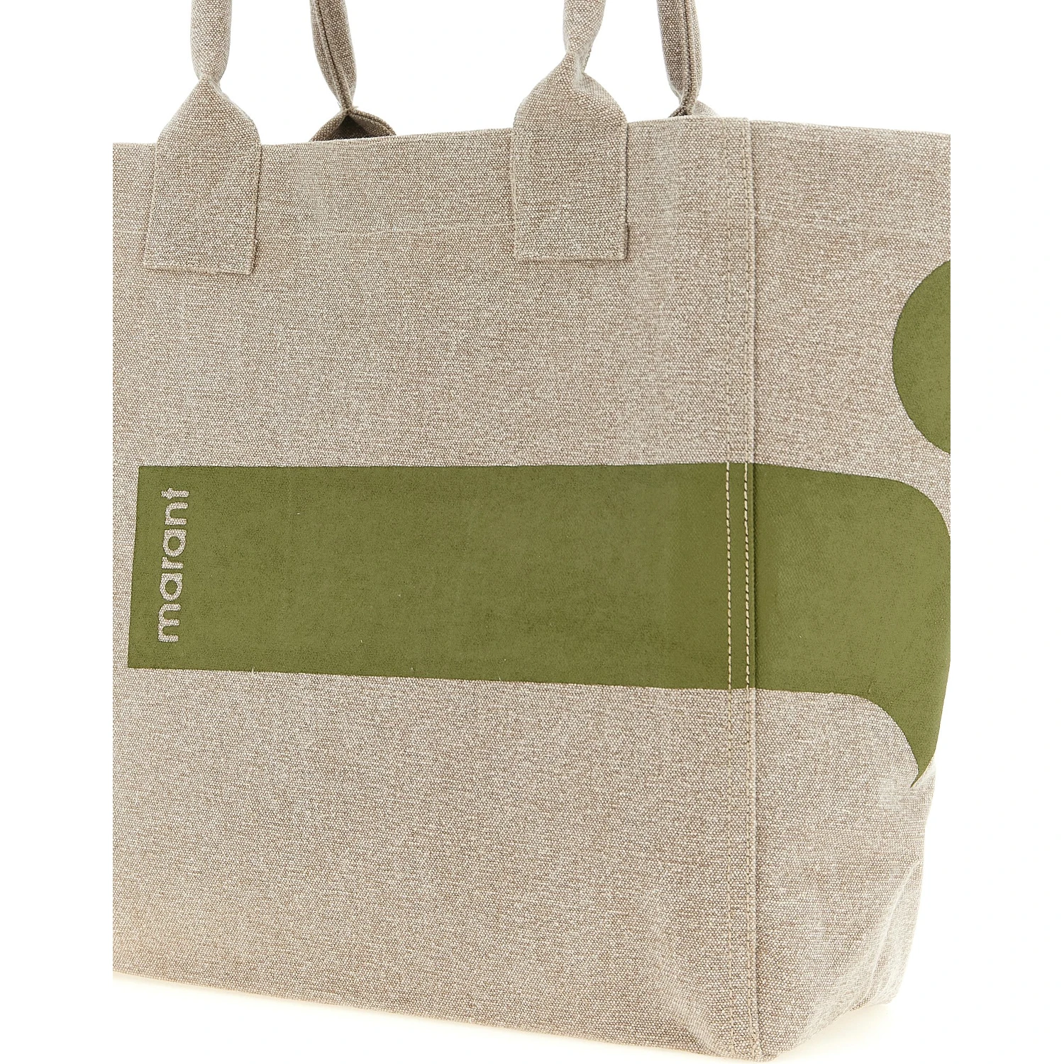 Bicolor Cotton Tote Bag