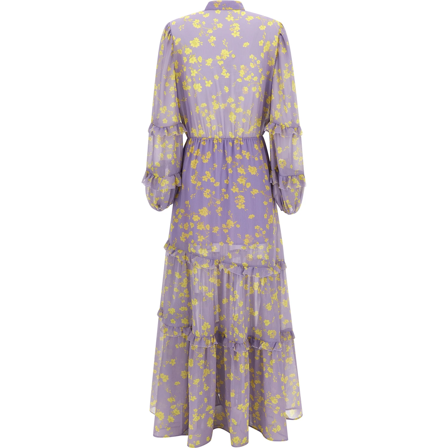 Purple Recycled Polyester Long Dress