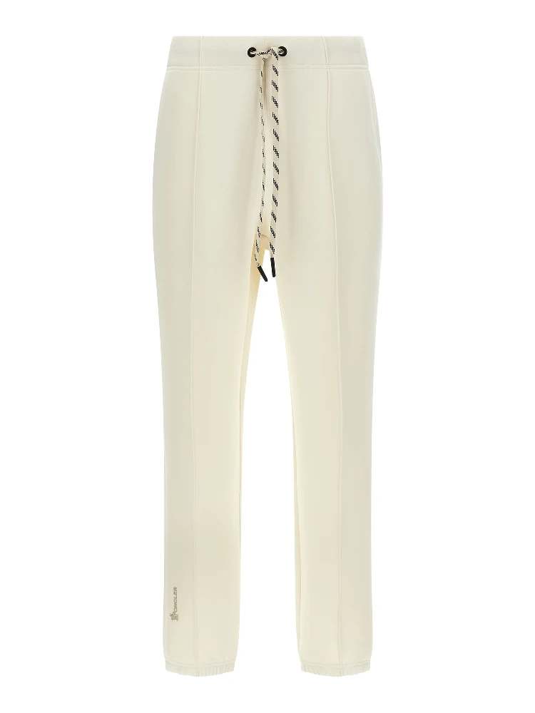 White Polyester Joggers (Workout Pants)